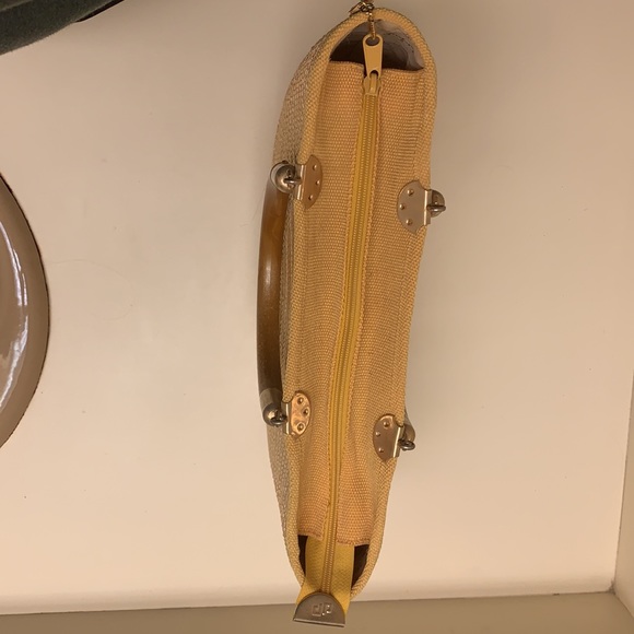 PierGiorgio yellow straw purse *never used* - Picture 4 of 6